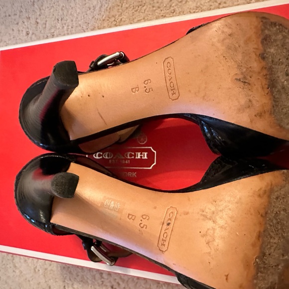 Coach Black python imprint leather - Picture 5 of 8